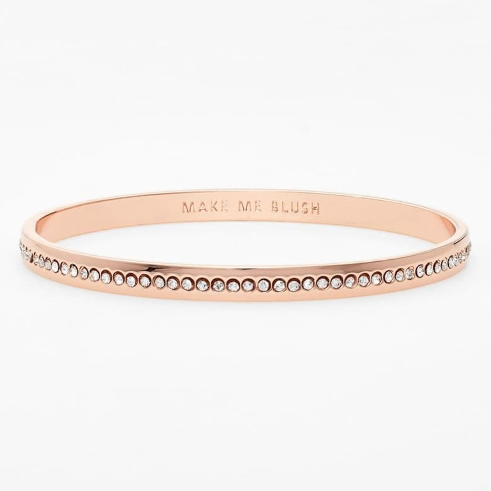 Kate Spade NY 'Idiom - make me blush' Pavé Bangle